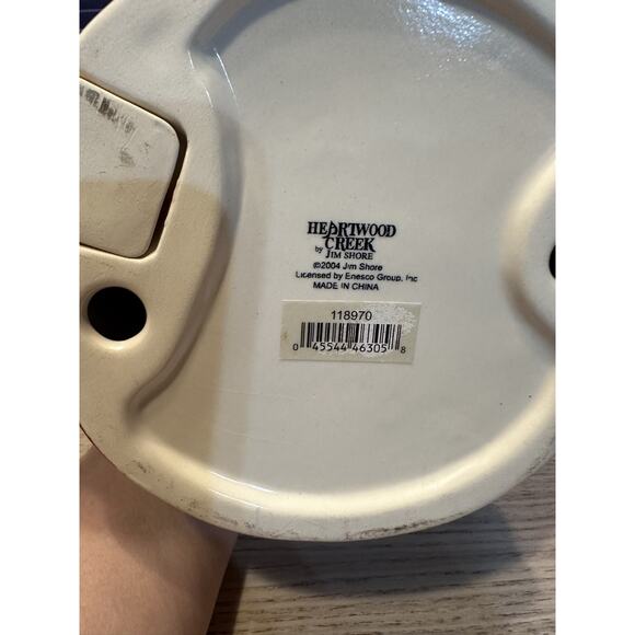 Jim Shore Santa With Street Light / Lamp Post Electric 2004 Rare Ceramic Works - Picture 7 of 7